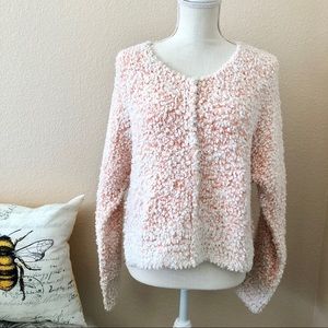 NWT peach popcorn sweather Hippie Rose small